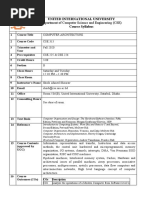 Department of Computer Science and Engineering (CSE) : United International University Course Syllabus