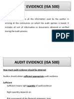 Audit Evidence (Isa 500) Audit Evidence (Isa 500)