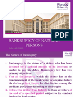 Bankruptcy of Natural Persons