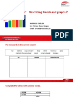 Describing Trends and Graphs 2: Business English Lic. Patricia Reyes Burgos Email: Preyes@usat - Edu.pe