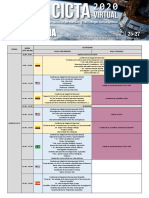 Cronograma - CICTA 2020 PDF