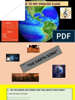 Welcome to My English Class Project 3 Week 4 Activity 4: "The Earth Song