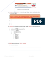 ACTIVIDAD El Sujeto Clases y Estructura 4to