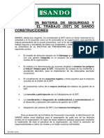 Politica SST ISO 45001 Es PDF