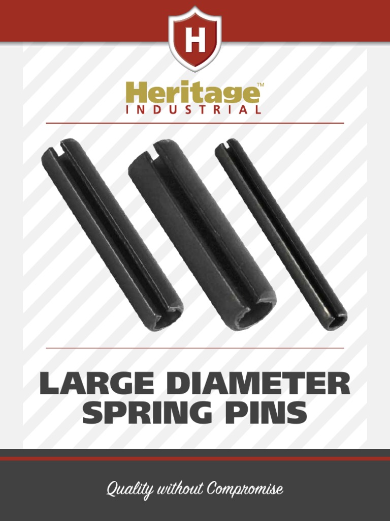 Large Diameter Spring Pins Guide | PDF