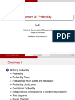 Lecture 3: Probability: Bo Li