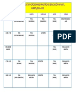 Calendario Organizativo Oposiciones Maestro de Educación Infantil