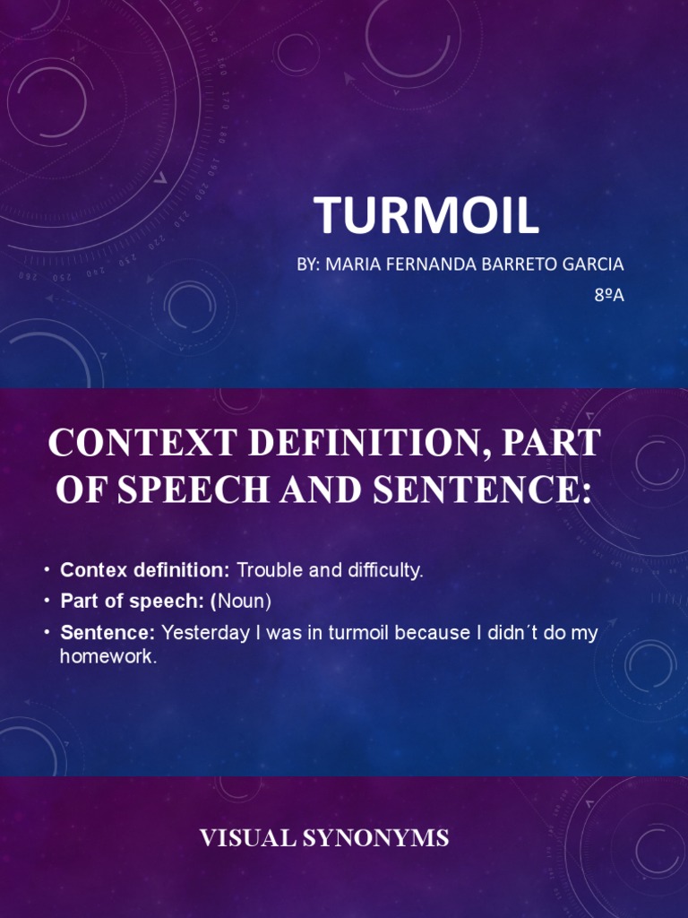 Turmoil: By: Maria Fernanda Barreto Garcia 8ºA | PDF