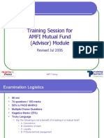 AMFI Mutual Fund Advisor Training