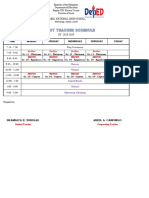 Student Teacher Schedule at Isabel National High School