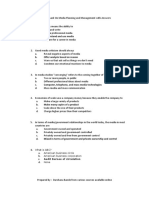 MCQS On Media Planning PDF