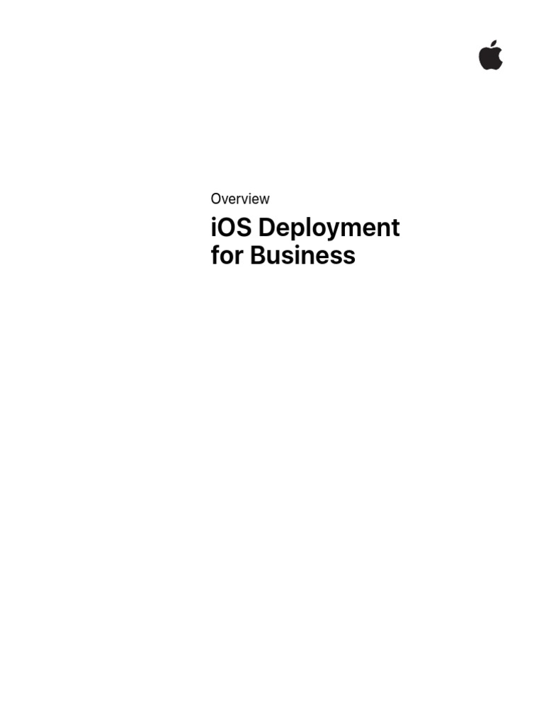 iOS Deployment Overview For Business | PDF | I Cloud | Ios
