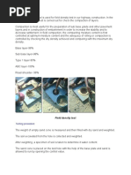 FDT Method Statement | PDF | Sand | Density