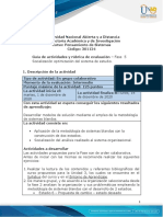 Guia de Actividades y Rúbrica de Evaluación - Fase 5 - Socialización Optimización Del Sistema PDF