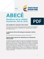 ABECÉ Monitoreo de la calidad - Resolución 256 de 2016.pdf