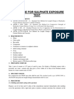 Sulphate Exposure - Testing Protocol PDF