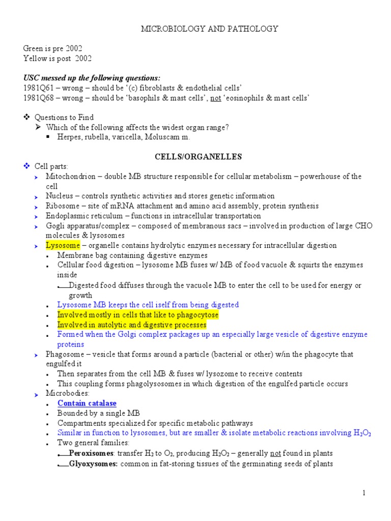 Microbiology Pathology Nuggets Pdf T Helper Cell Reverse Transcriptase