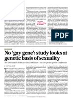 No Gay Gene Study Looks At