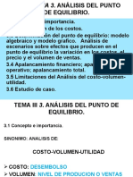 Tema Iii Presentar (Analisis Del Punto de Equilibrio)