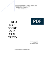 Informe Sobre El Texto