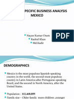 Country Specific Business Analysis Mexico: Nayan Kumar Oram Rashid Khan MD - Kadir
