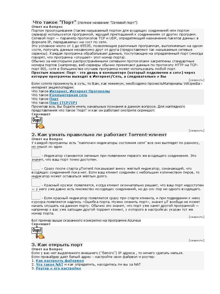 Что Такое Port | PDF