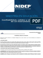 Confiabilidad, Validez y Objetividad de Un Documento