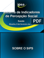 SUS IPEA-Sistema de Indicadores de Percepção Social SUS-02-2011_APRESENTAÇÃO