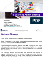 E-Learning Briefing For Learners AM Sep 2019 PDF