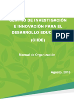 MANUAL DE ORGANIZACIÓN CIIDe PDF