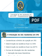 Formacao Distancia Tributacao de Nao Residentes em Irs e Irc Enquadramento Fiscal Dis0813 Mes e Ano Formadores Joao Fernando Novais Freitas