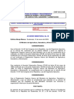 Acuerdo Ministerial No. 29-2000