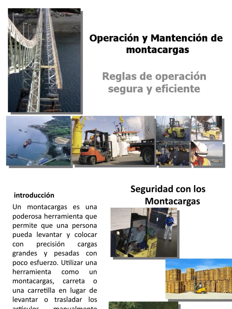 Seguridad en Operación de Montacargas | PDF | Máquina elevadora ...
