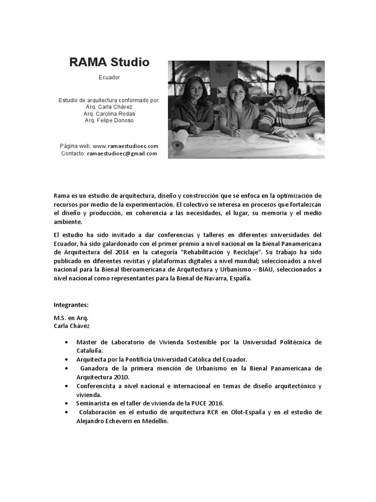 Rama Studio | PDF | Ecuador | Diseño