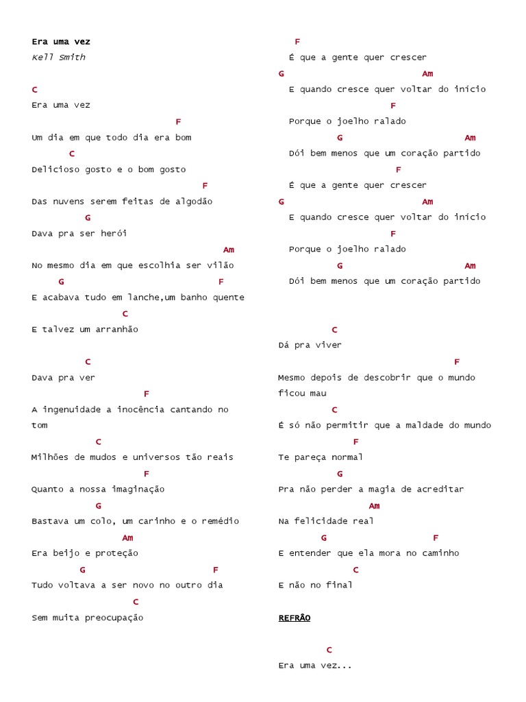 era-uma-vez-cifra-pdf
