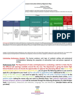 Classroom Instruction Delivery Alignment Map: Culminating Performance Standard