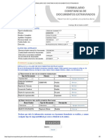 Formulario de Constancia de Documentos Extraviados