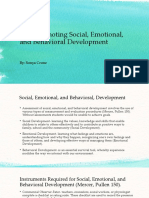 Promoting Social Emotional Behavioral Development
