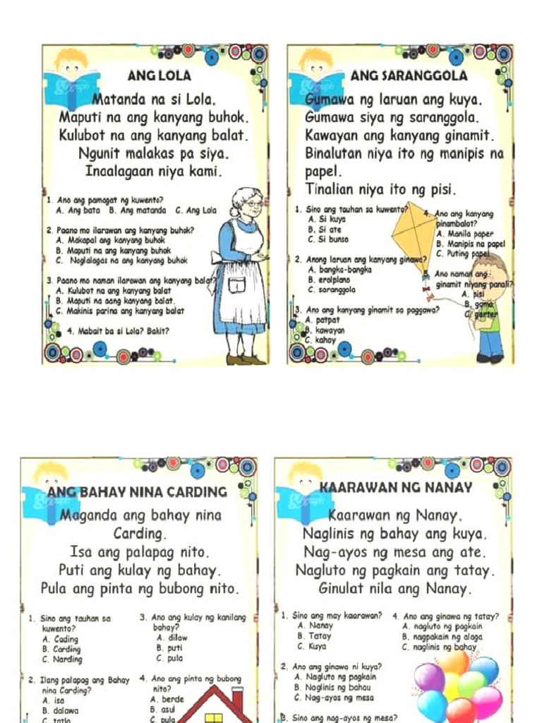 Basa at Sagot | PDF