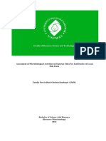 Assessment of Microbiological Activities of Empurau Fish (Tor Tambraides) of Local Fish Farm (24pgs)