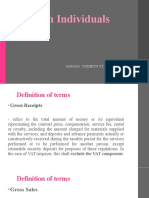 Tax On Individuals: Instructor: Cathryn Cyra I. Cordova, Cpa