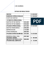 Ejercicios Estado de Resultados 1 Y 2