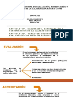 Ley Del Sistema Nacional de Evaluación, Acreditación 28740