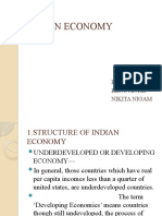 Indian Economy: BY-Renu Antil Nikita Nigam