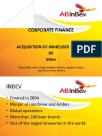 Corporate Finance: Acquisition of Anheuser - Busch by Inbev