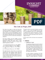 Code On Wages 2019 - 1609 PDF