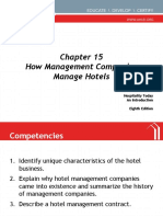 How Management Companies Manage Hotels: Hospitality Today An Introduction Eighth Edition