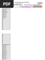 General Physics 1: Input Data Sheet For SHS E-Class Record