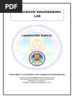 Microwave Engineering and Antenna Measurement Lab Manual