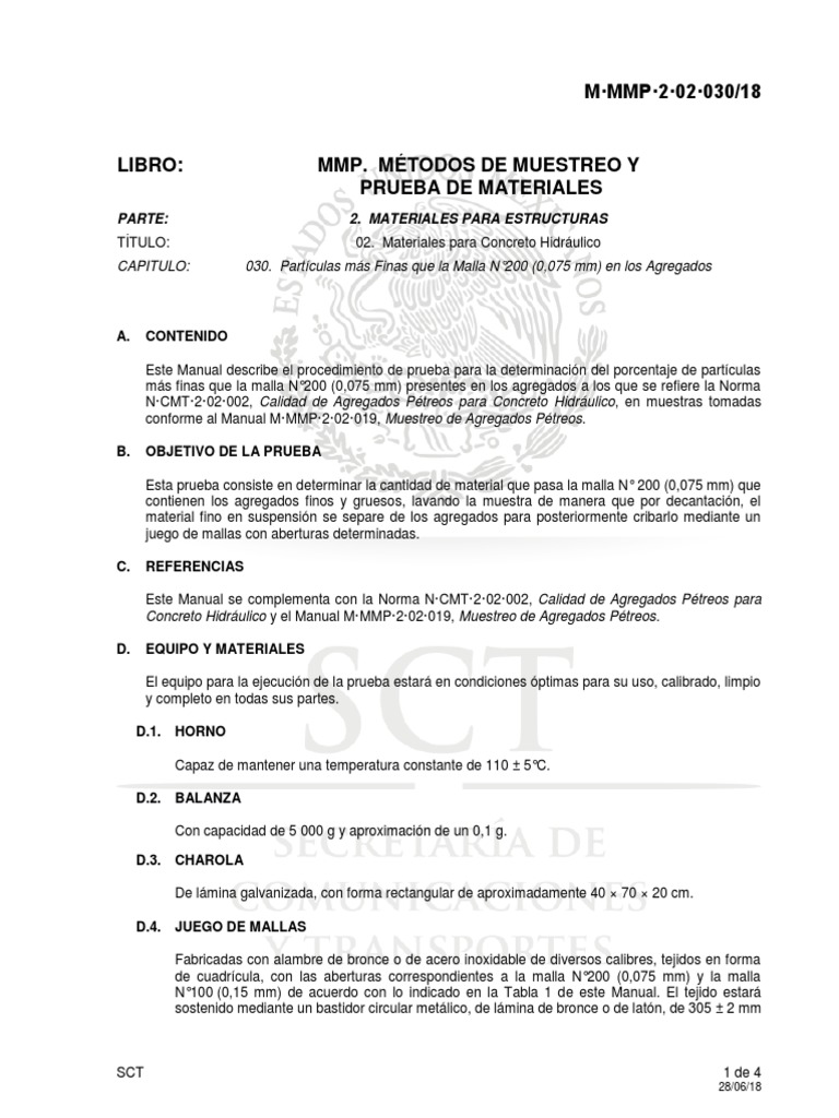 Prueba de Partículas Finas en Agregados | PDF | Agua | Hormigón